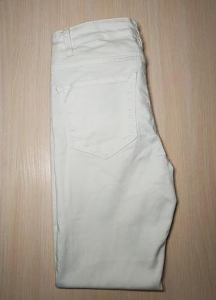 Джинсы штаны женские скини белые denim co / деним ко. размер м / 38
