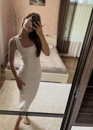 Плаття zara білого кольору