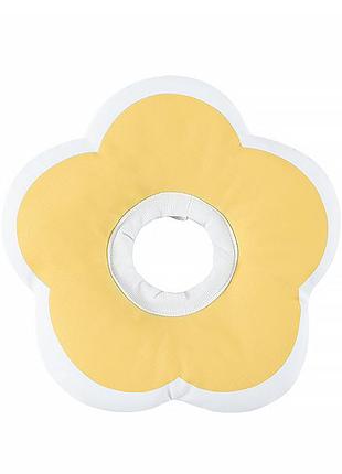 Мягкий воротник-подушка для кошек lesko dt-1018 yellow s послеоперационный защитный от вылизывания 19шт