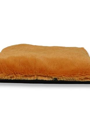 Лежак хутряний для тварин flat 45х65х10см світло-коричневий