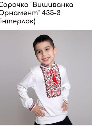 Рубашка вышита для детей