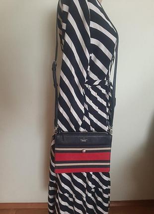 Сумка kate spade, шкіра+ текстиль,