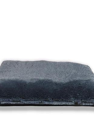 Лежак хутряний для тварин flat 45х65х10см темно-сірий