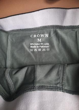 Трусы шортиками,боксеры на спортивной резинке crown