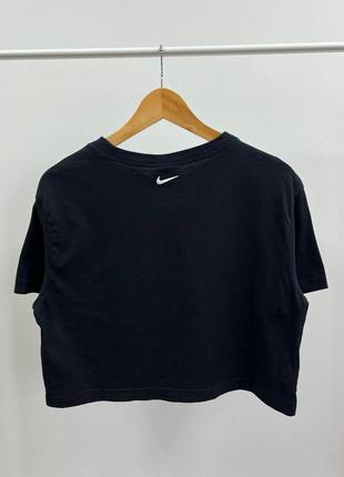 Nike оригинал натуральная, базовая, черная оверзайз футболка, топ, размер xs-s-m2 фото