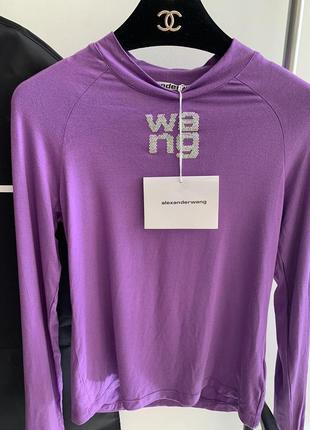 Гольфік alexander wang фіолетового кольору зі стразами в наявностi