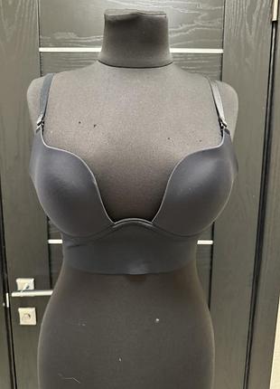 Бесшовный топ-бюст, лиф comfort фирмы ouno с глубоким декольте