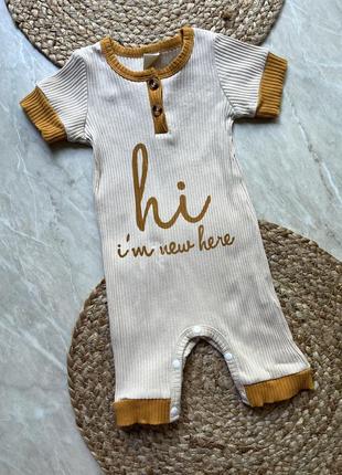 Ромпер 80 см рубчик