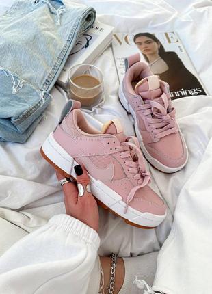 Кроссовки (nike dunk low disrupt barely rose)