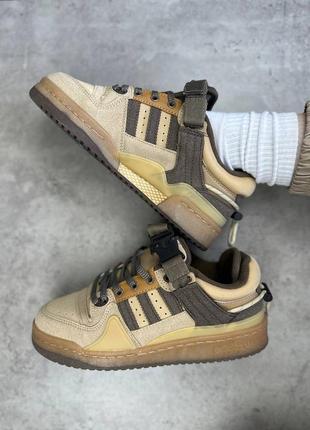 Кросівка чоловічі adidas forum low bad bunny brown