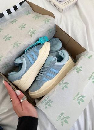 Кроссовки (adidas campus vs bad bunny blue)🥷🏻👟
