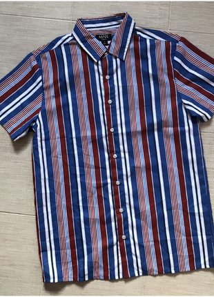 Летняя рубашка шведка в полоску, от boohoo man. m