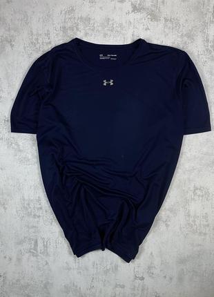 Темно-синяя футболка under armour: комфорт и стиль для спорта1 фото