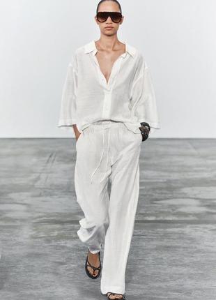 Костюм жіночий білий брючний zara new