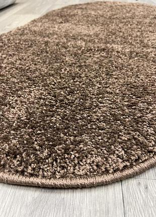 Ковер 0.8x1.5 м овальный с высоким ворсом fantasy brown 12500/90
