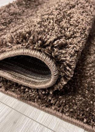 Ковер 0.8x1.5 м овальный с высоким ворсом fantasy brown 12500/90