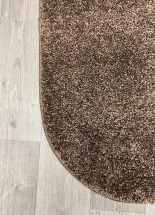 Ковер 0.8x1.5 м овальный с высоким ворсом fantasy brown 12500/90