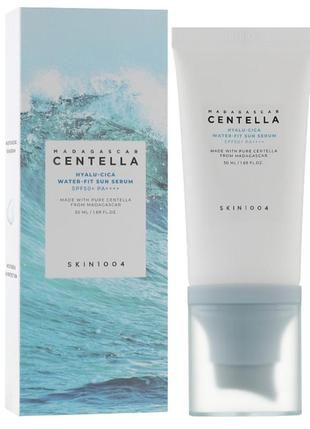 Skin1004 madagascar centella hyalu-cica water-fit sun serum spf50+ pa++++ 50 мл
