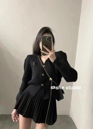 Костюм комплект спідниця юбка кофта светр реглан брендовий ysl yves saint lourent