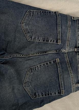 Темно-синие джинсы скинни3 фото