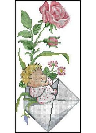 Набір для вишивання хрестиком. розмір: 11*22 см метрика