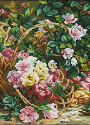Набір для вишивання хрестиком. розмір: 45*32 см світ квітів