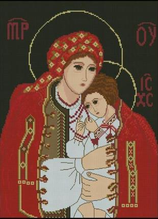 Набір для вишивання хрестиком. розмір: 24*33 см українська ікона