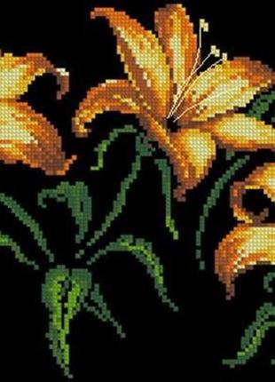 Набір для вишивання хрестиком. розмір: 28*16 см лілія