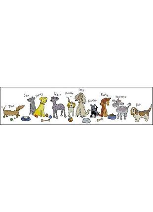 Набор для вышивки крестиком. размер: 38*10 см собаки