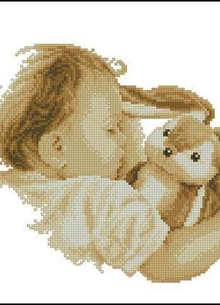 Набор для вышивки крестиком. размер:  20*21 см плюшевый друг