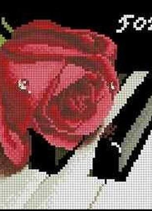 Набір для вишивання хрестиком. розмір: 24*14 см музика в квітах