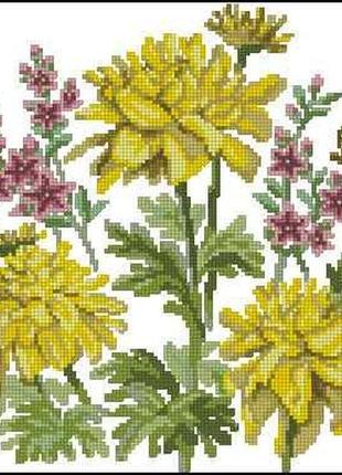Набор для вышивки крестиком. размер: 20*20 см аромат лета
