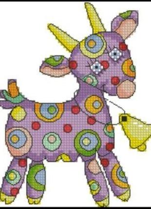 Набір для вишивання хрестиком. розмір: 10*13 см веселе козеня