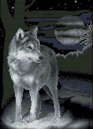 Набір для вишивання хрестиком. розмір: 22*32 см вовк