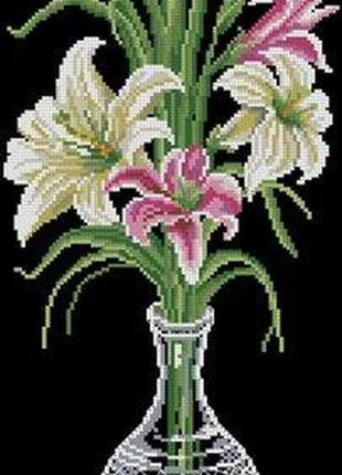 Набір для вишивання хрестиком. розмір: 16*31 см лілії