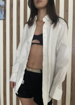 Сорочка оверсайз базова біла різні моделі