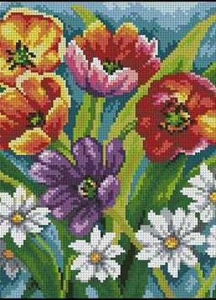 Набір для вишивання хрестиком. розмір: 25*19 см життя в квітах