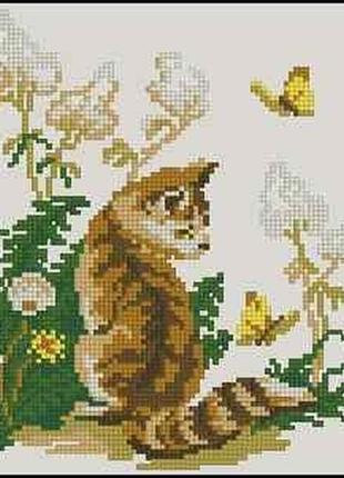 Набір для вишивання хрестиком. розмір: 15*16 см полювання на метеликів