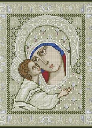 Набір для вишивання хрестиком. розмір: 25*30 см ікона божої матері "ігор'євська"