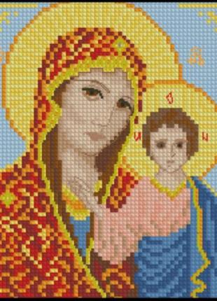 Набір для вишивання хрестиком. розмір: 10*12 см ікона казанської пресвятої богородиці