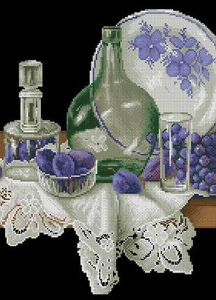 Набір для вишивання хрестиком. розмір: 40*31 см старовинний натюрморт