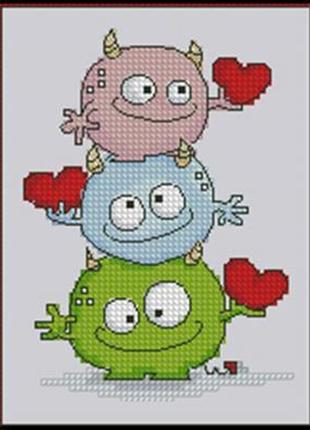 Набір для вишивання хрестиком. розмір: 9*12 см з любов'ю