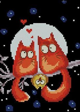 Набір для вишивання хрестиком. розмір: 12*15 см кохання під місяцем