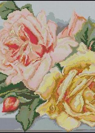 Набір для вишивання хрестиком. розмір: 39*29 см королева квітів