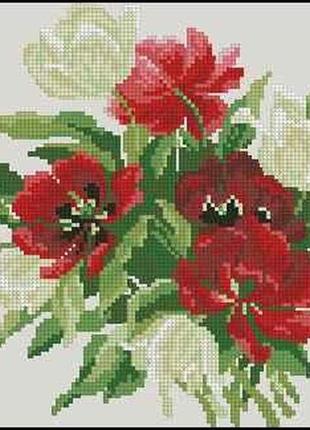 Набор для вышивки крестиком. размер: 22*17 см тюльпаны