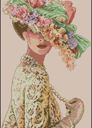 Набір для вишивання хрестиком. розмір: 18*32 см вікторіанська елегантність