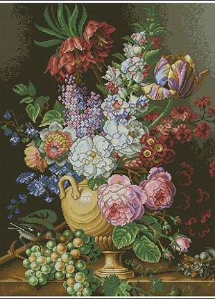 Набір для вишивання хрестиком. розмір: 37*49 см старовинний натюрморт