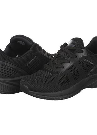 Женские черные текстильные кроссовки yike 20155