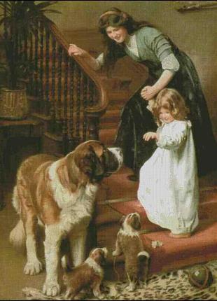 Набір для вишивання хрестиком. розмір: 48*64 см на добраніч!