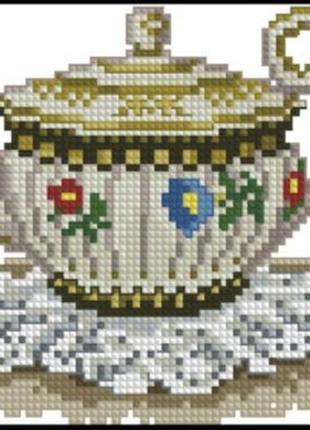 Набор для вышивки крестиком. размер:  10*14 см коллекция фарфора